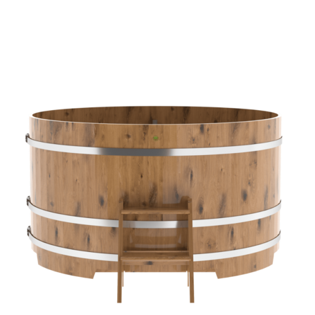 BentWood круглая из дуба (D=1,80 м.), h=1,1 м. Натуральная Премиум купель фото  фото - 4